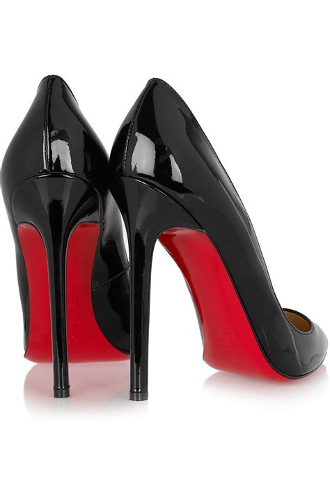 louis vuitton red bottom black heels|red louis vuitton heels women.